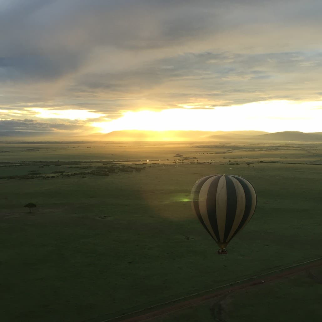 Ballooning over the Mara in Kenya