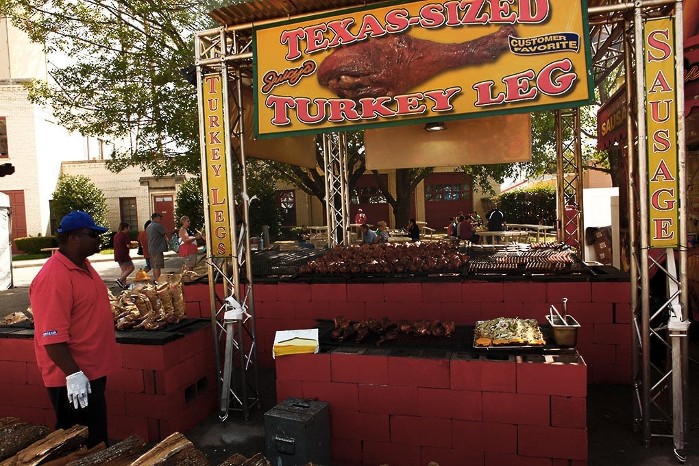 Texas-sized turkey leg at the State Fair