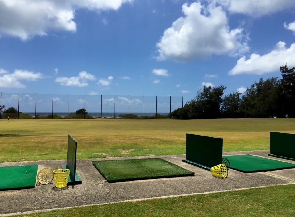 Wailua's Pacific-facing driving range