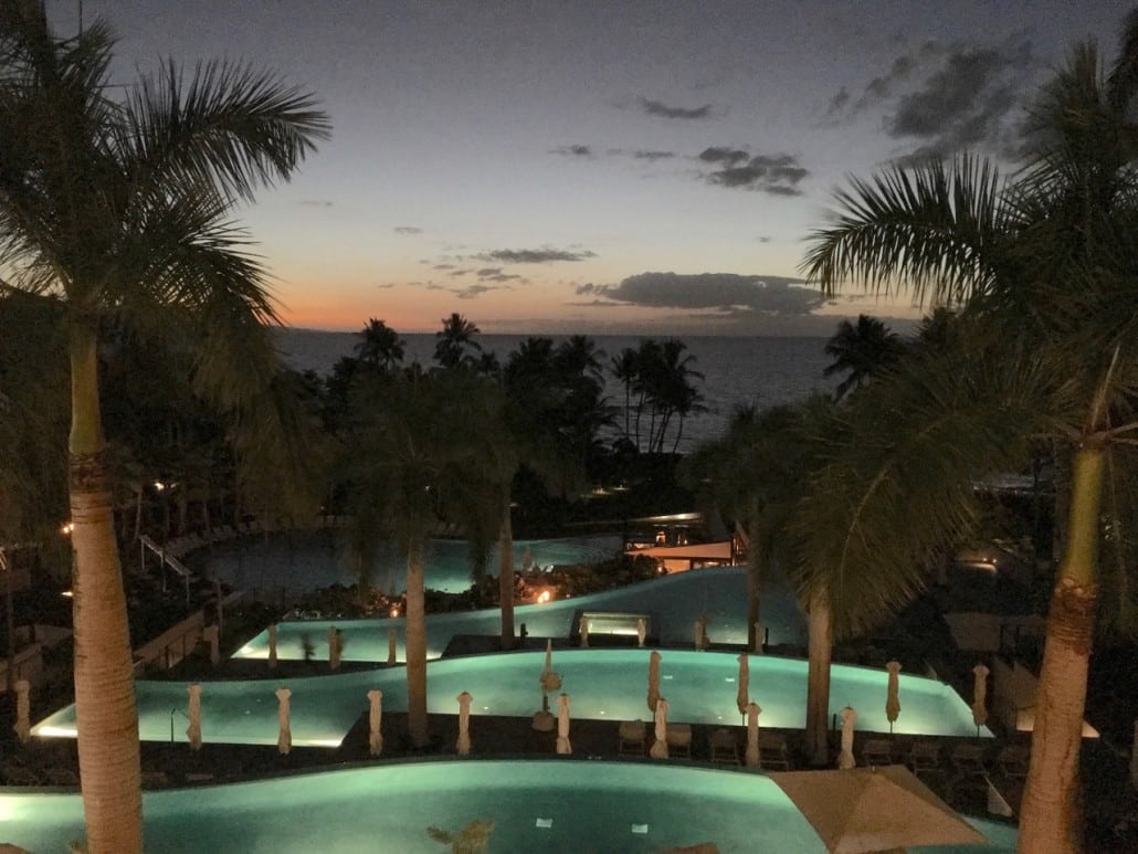 Lobby view at dusk