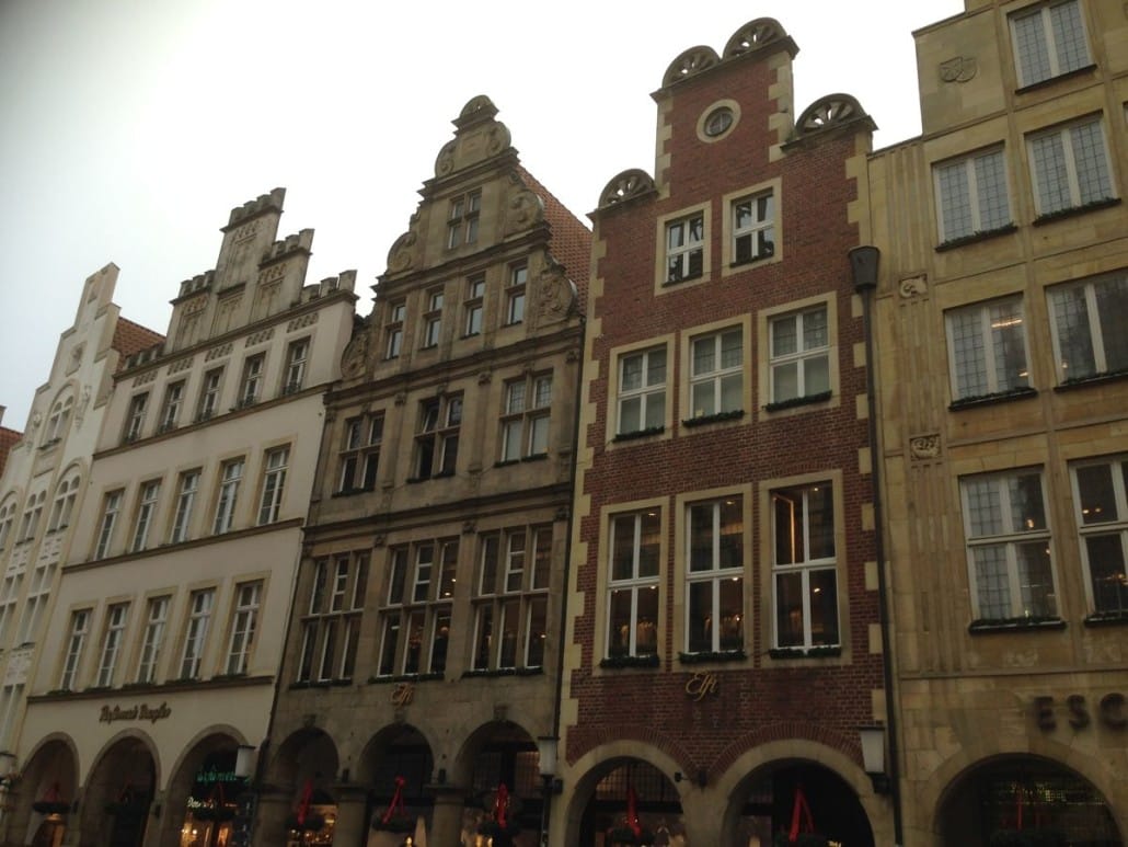 Restored gable houses in Prinzipalmarkt