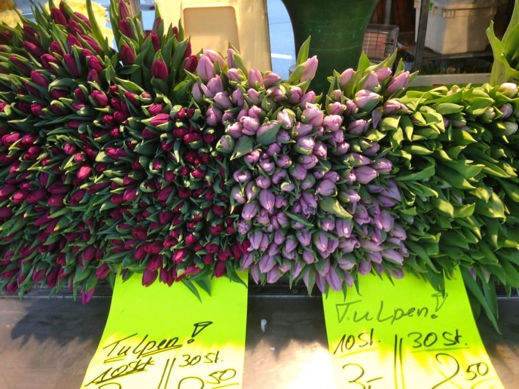 Flowers at farmers market at St. Paul's