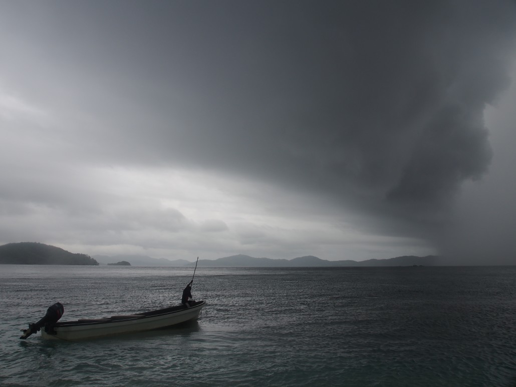 Stormy sky above Milne Bay