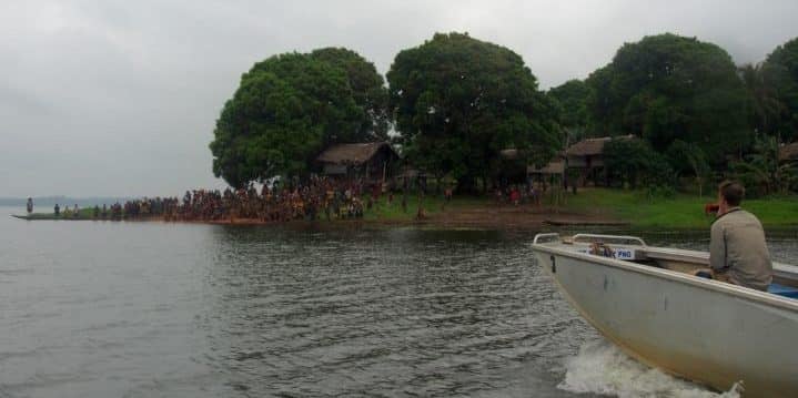 Further than ever before: Approaching Uskov village in western Papua New Guinea