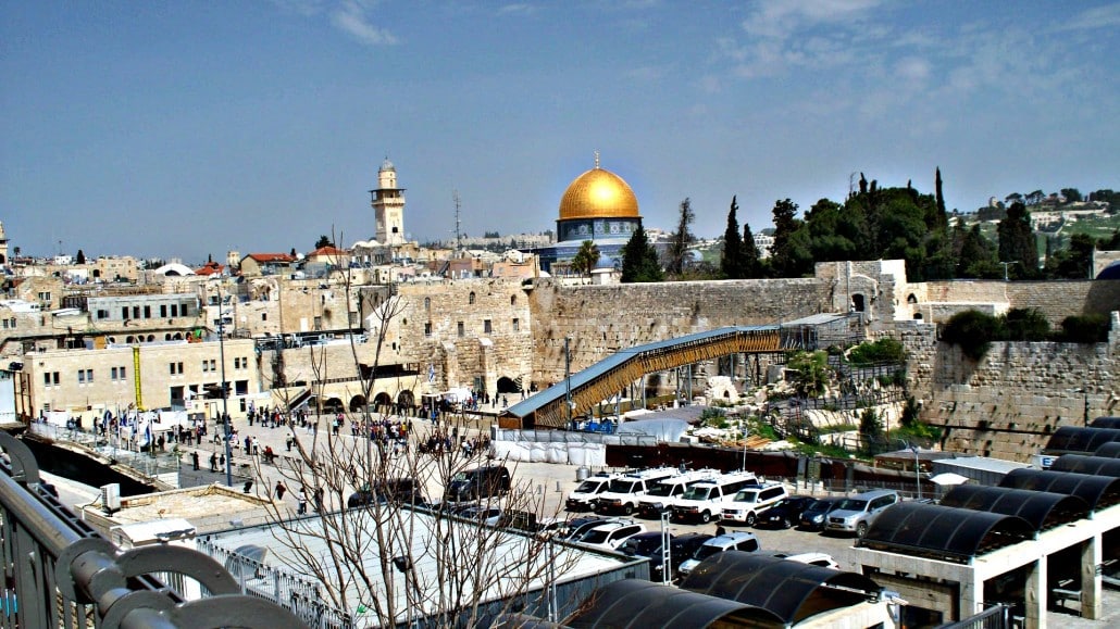 The Temple Mount with the Dome of the Rock