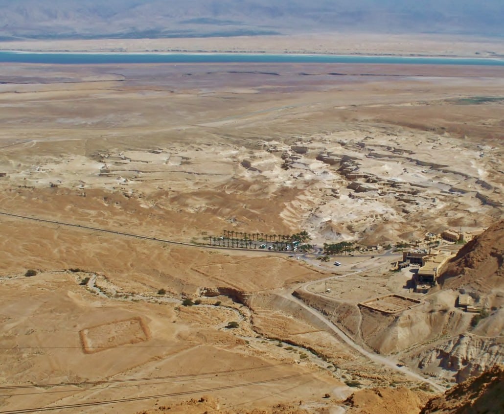 The view from the top of Masada