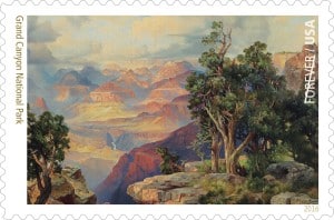 The Grand Canyon of Arizona, from Hermit Rim Road, Thomas Moran, Grand Canyon National Park, GRCA 134696 (Copyright: 2016 USPS)