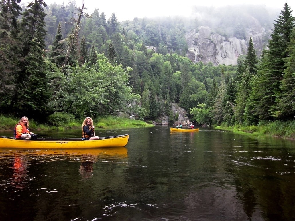 Canoeing in the Diablé River in Mont-Tremblant National Park (Credit: Ann Yungmeyer)