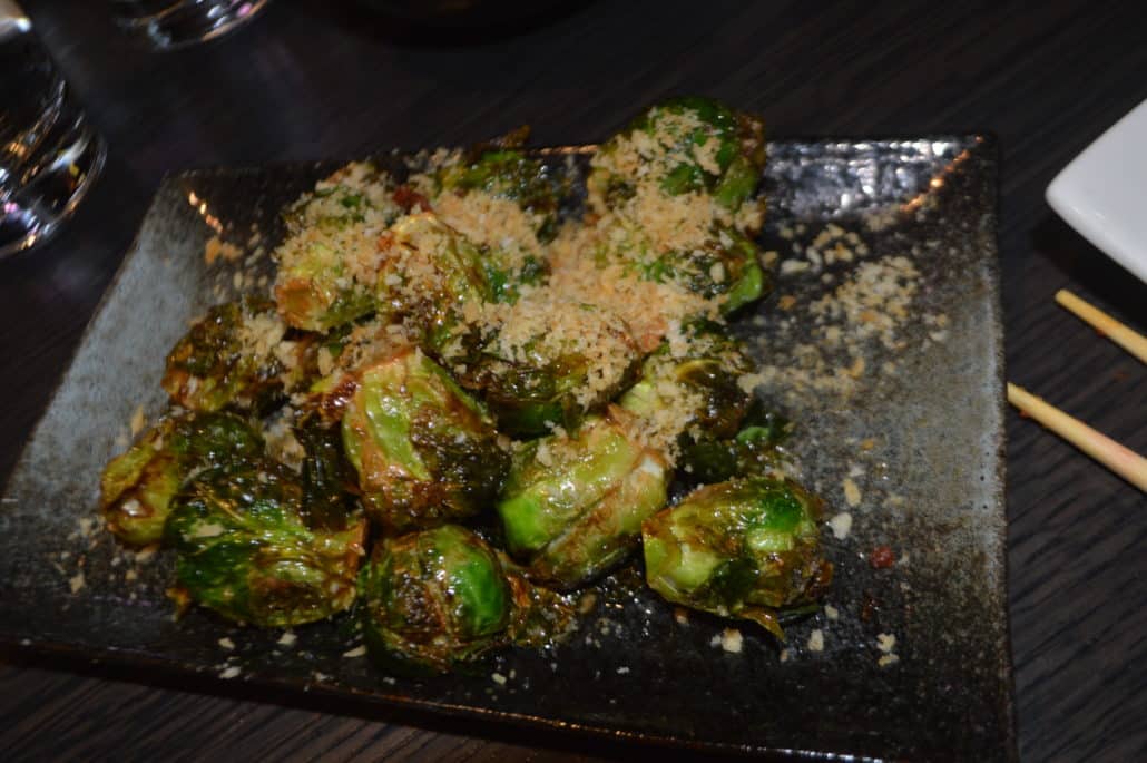 Teriyaki-glazed Brussels sprouts at Sake Rok