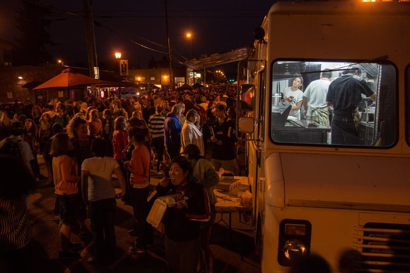 Portland’s food truck colony (Credit: Travel Portland)