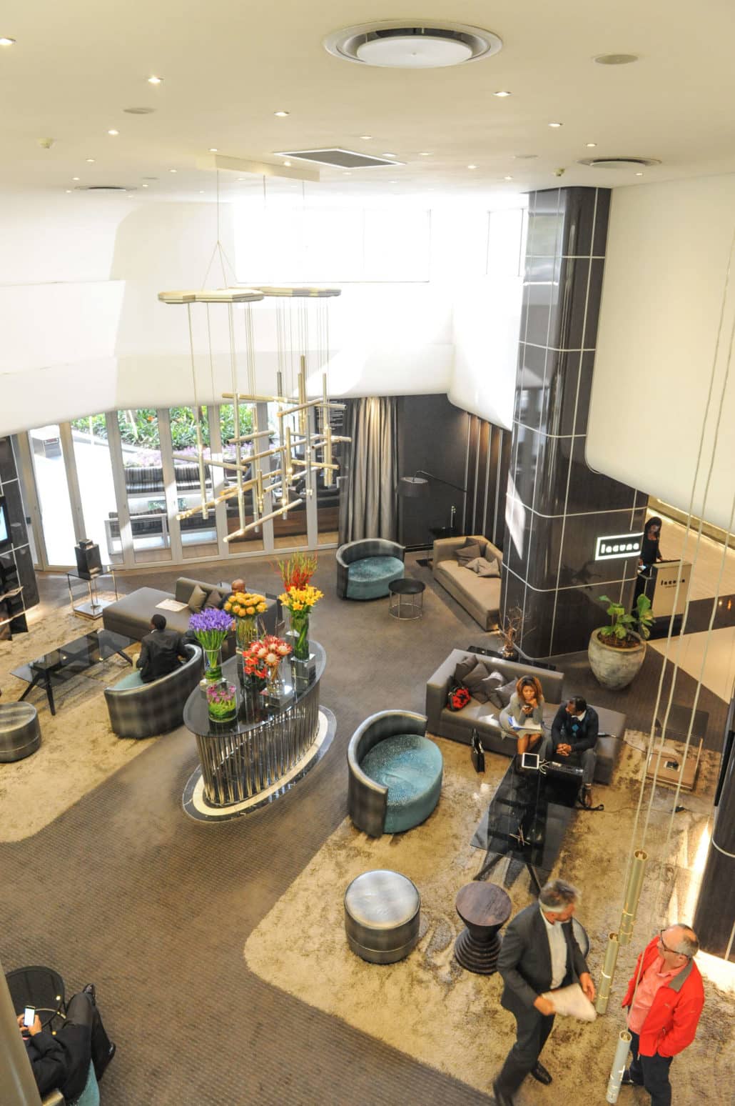 Front lobby at the Maslow with Sun International, Johannesburg.