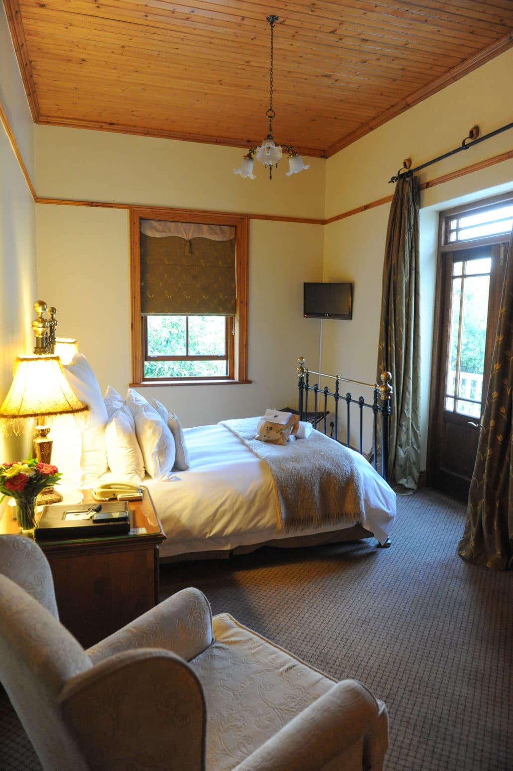 My room at the Evergreen Manor and Spa in Stellenbosch