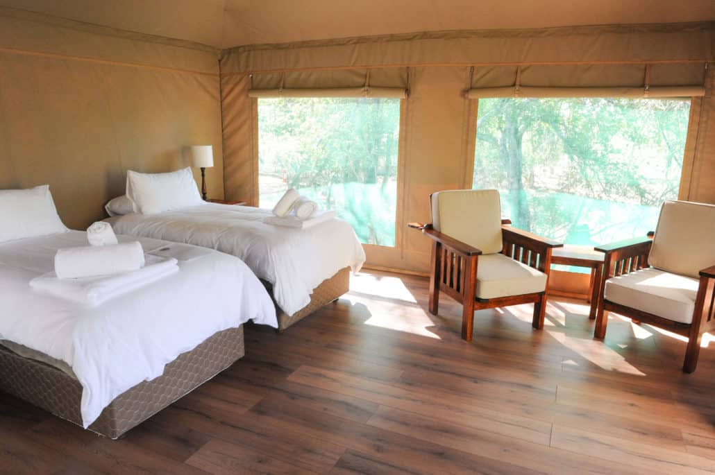 My fabulously snug tent-like accommodations at Tangala Safari Camp
