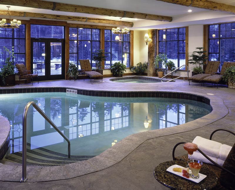 Indoor pool illuminating Whiteface Lodge’s four-season bliss (Credit: Whiteface Lodge)