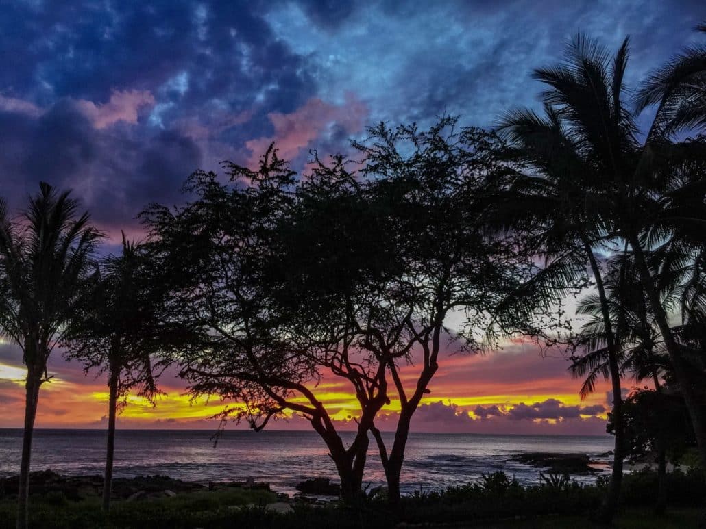 Sunset from the Four Seasons Oahu at Ko Olina 