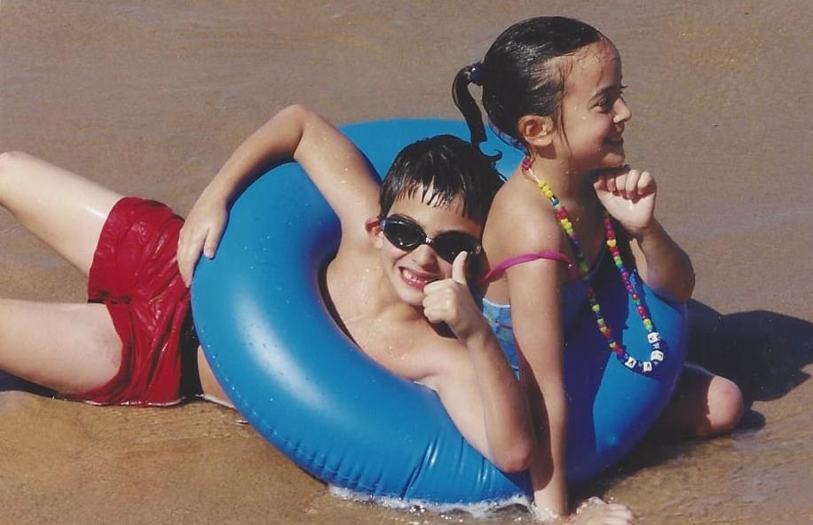 Kids at the beach