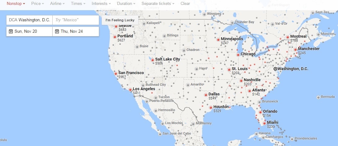 google-flights-explore-map-nonstop-filter