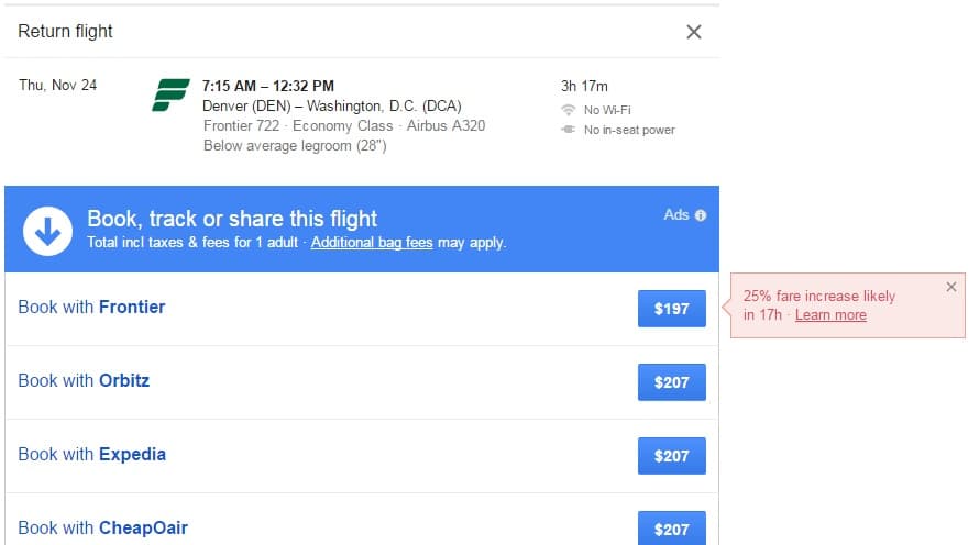 google-flights-price-predictor