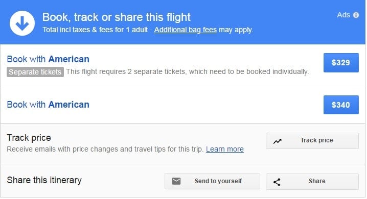 google-flights-purchase-ticket