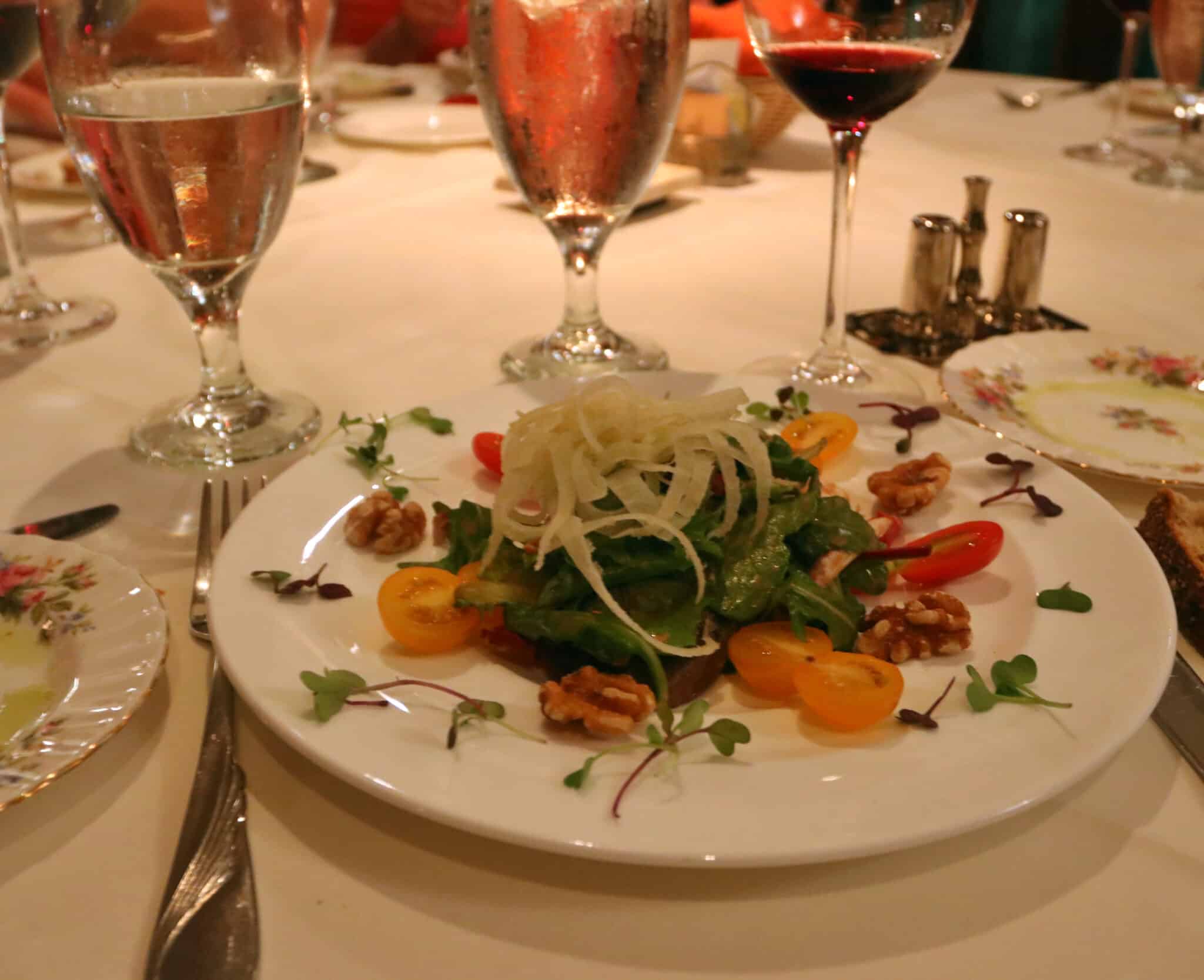 A lovely salad at The Cellar Restaurant (Credit: Bill Rockwell)