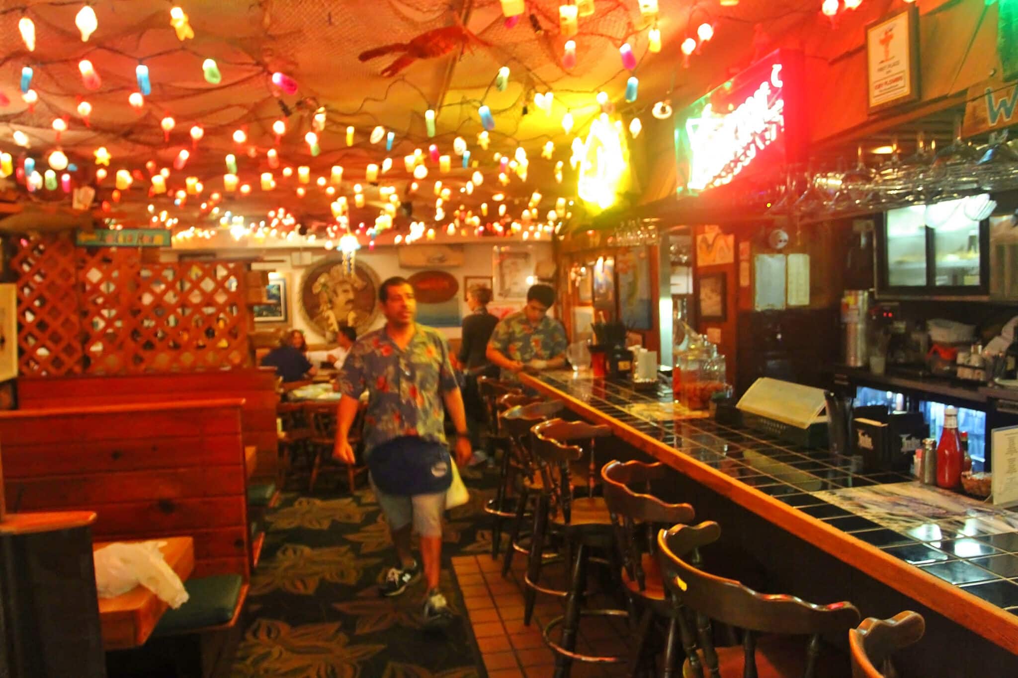 Inside the Fish House in Key Largo (Credit: Bill Rockwell)