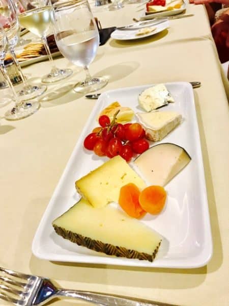 Delicious cheese plate