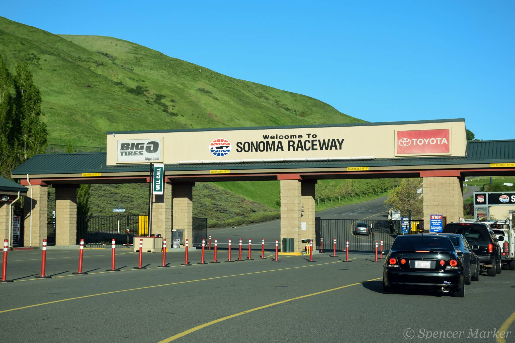 The entrance to Sonoma Raceway