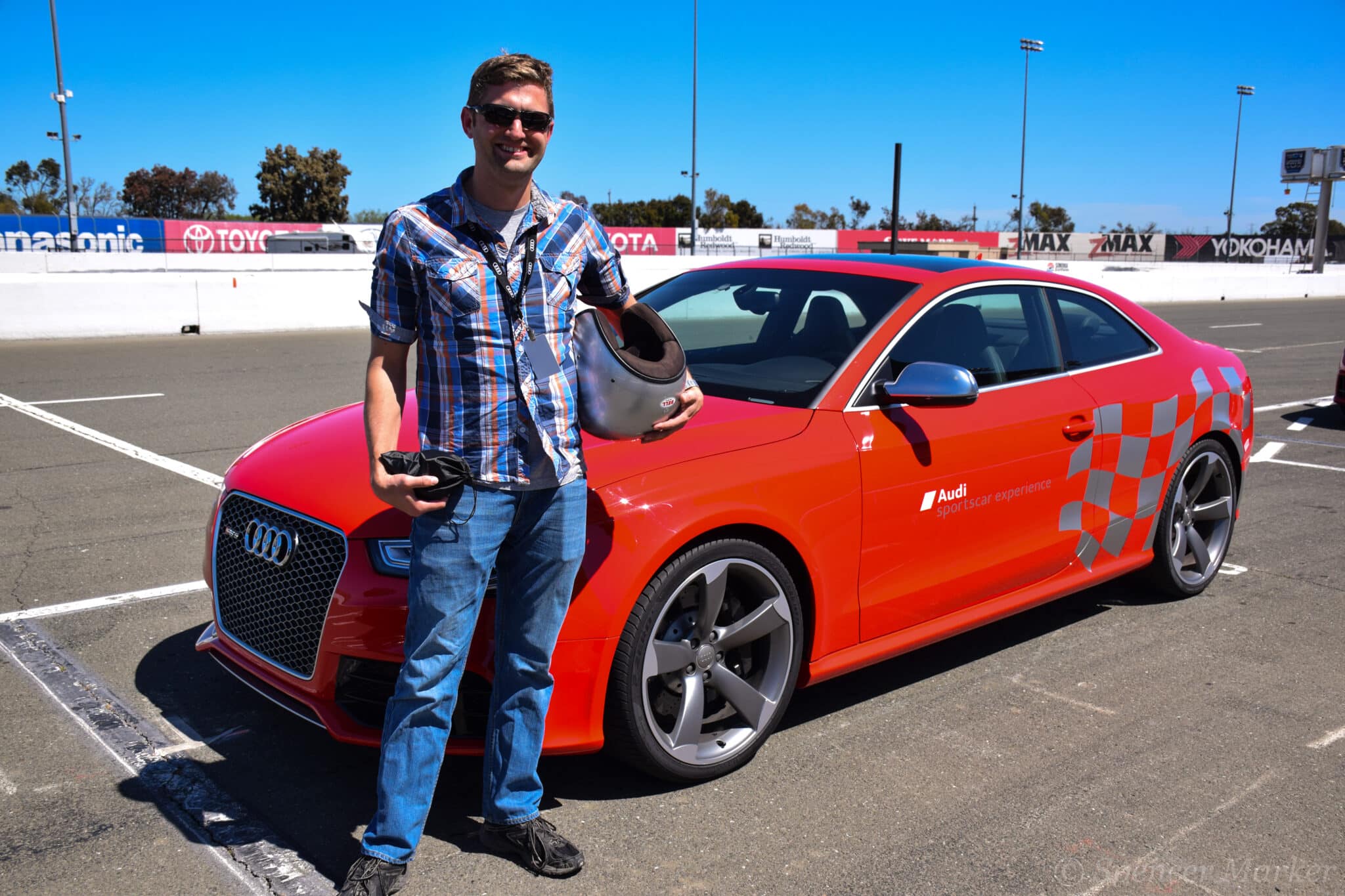 The author and an RS5