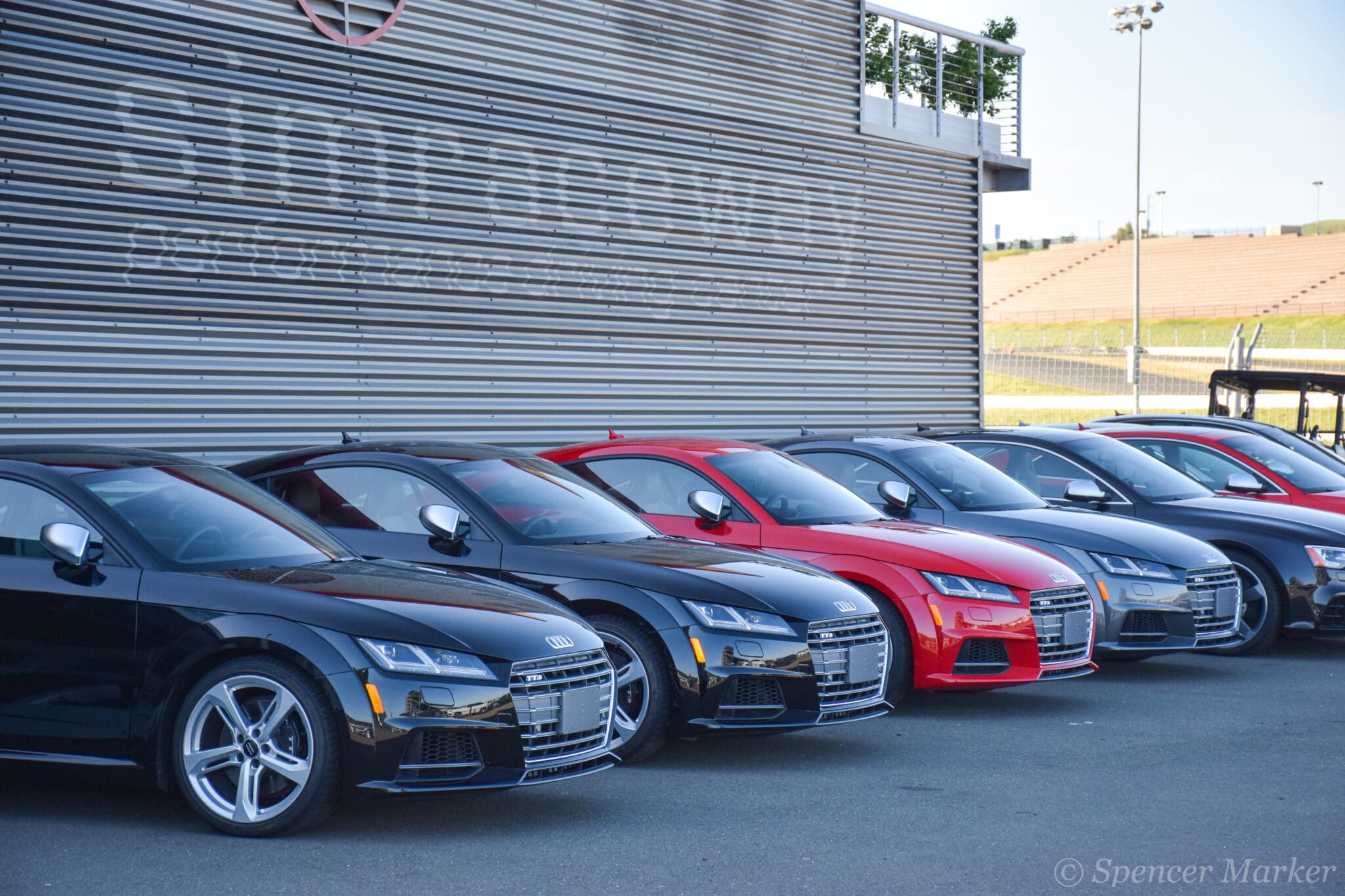 The lineup of Audi performance cars