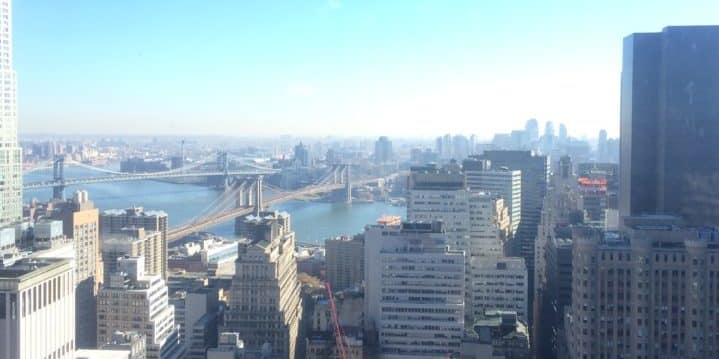 View from Millenium Hilton in NYC Financial District (Credit: Caitlin Martin)