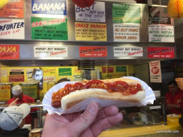 Gray's Papaya hot dog