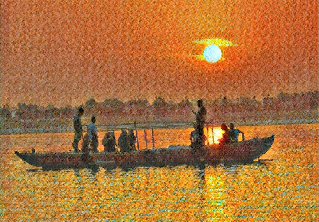 Sunset on the Ganges, India’s watery promised land…