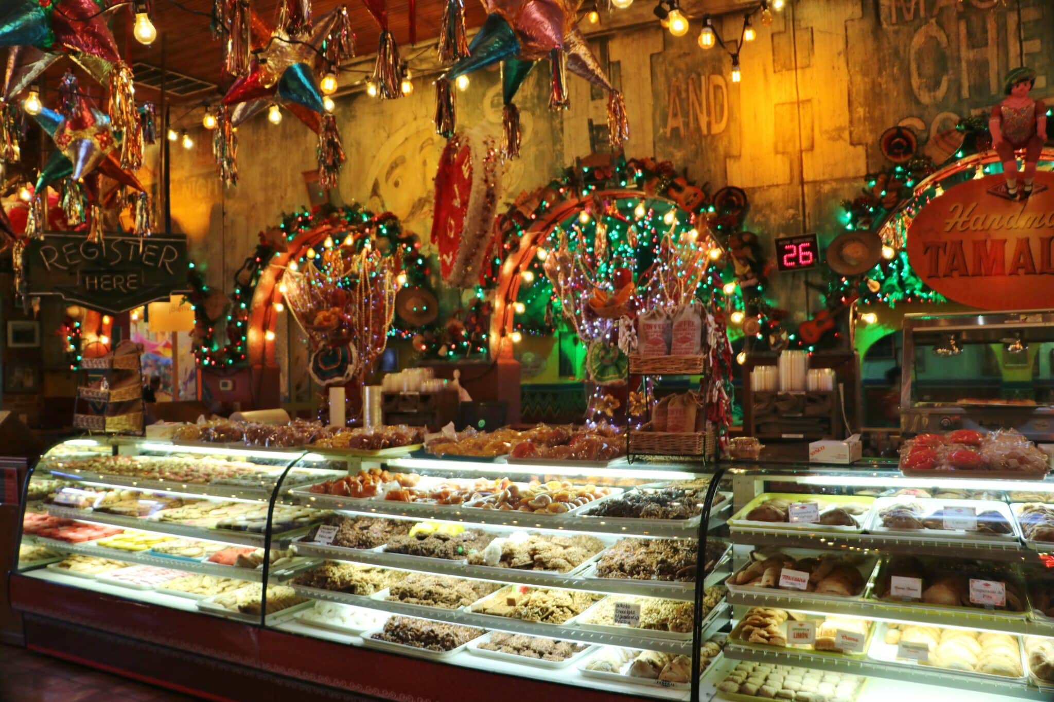 A small section of the baked goods at Mi Tierra Bakery