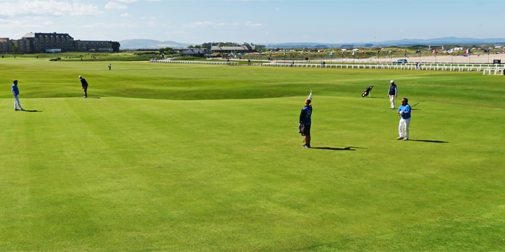 Golfers on the Old Course