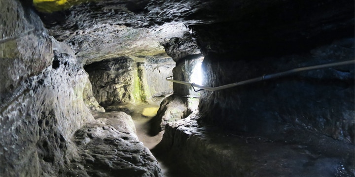 Inside the mine and counter-mine of St. Andrews Castle