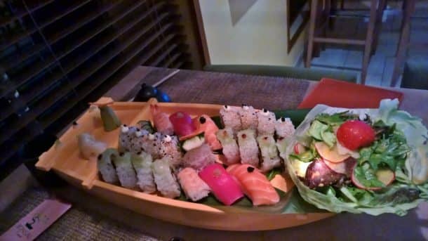 Sushi boat extravaganza at Bonsai (Credit: Bill Rockwell)