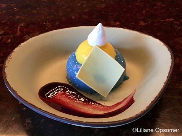 Pandora-inspired "Blueberry Cream Cheese Mousse"