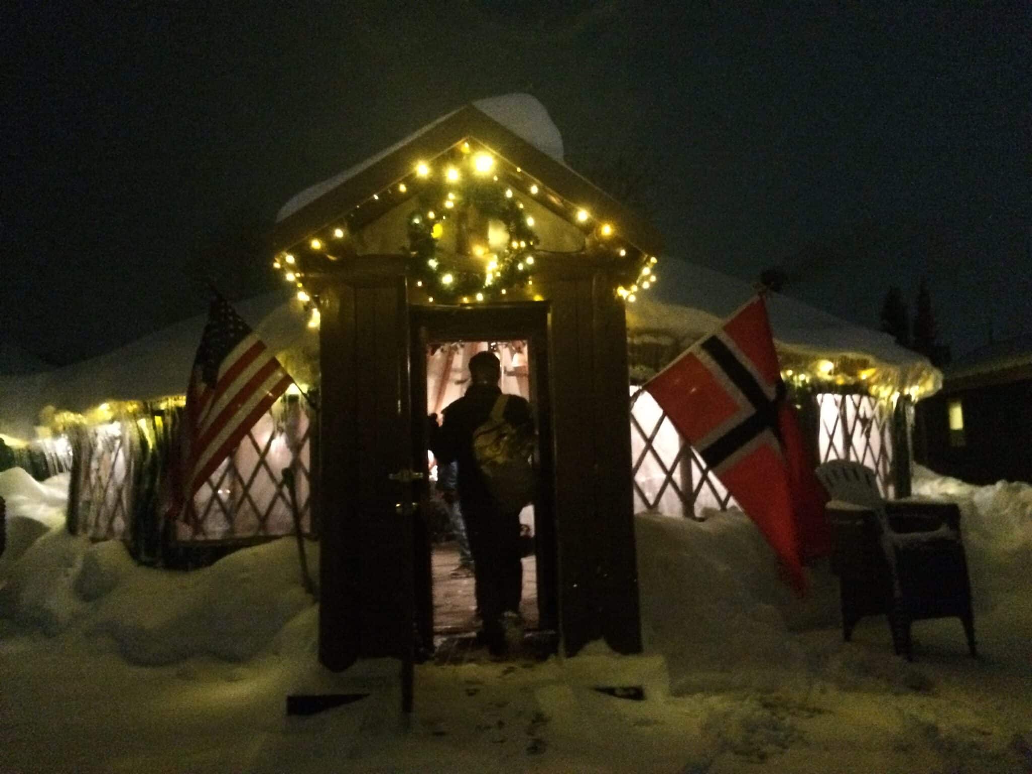 Viking dinner in the yurt