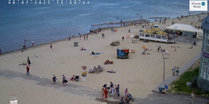 Beach cam in Jurmala, Latvia