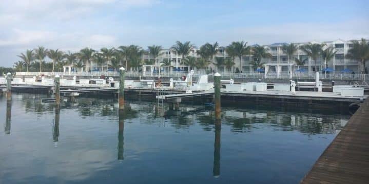 Harbor walk view at Patio view at Oceans Edge Key West Hotel and Marina