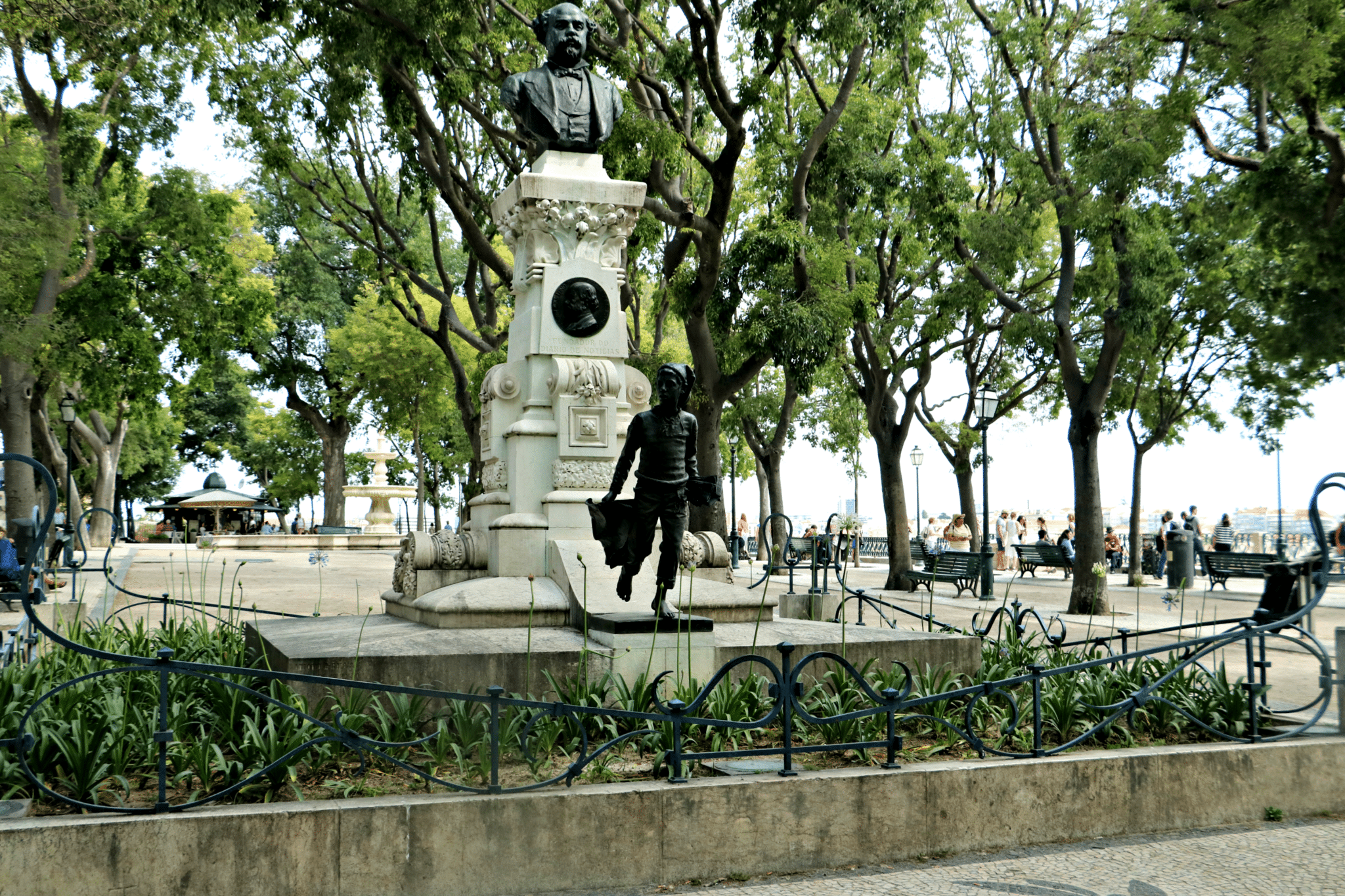 A lovely park atop one of the city's promontories