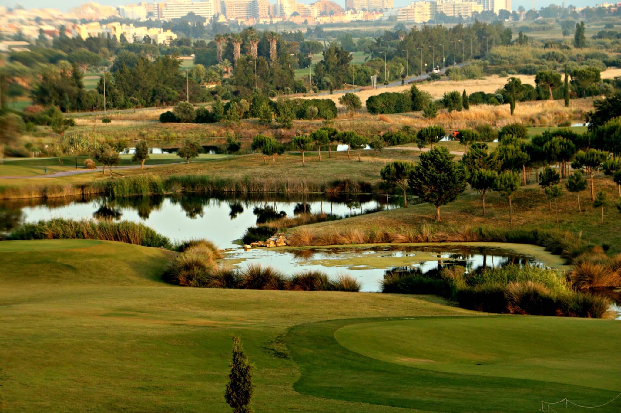 Golf course and landscape outside the Anantara Villamoura Algarve Resort
