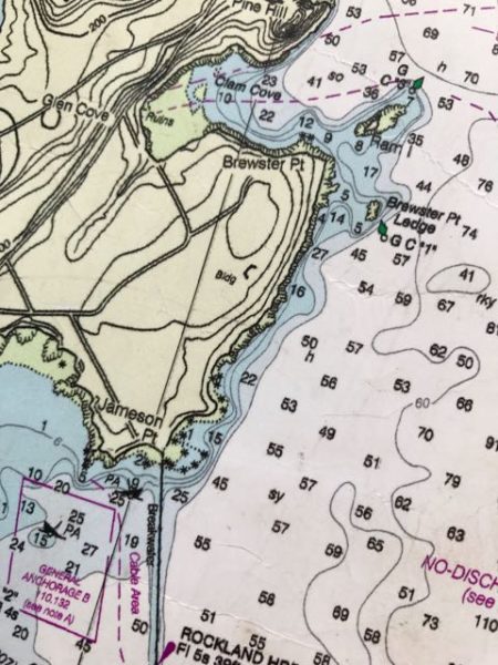 Nautical map of Penobscot Bay, Maine