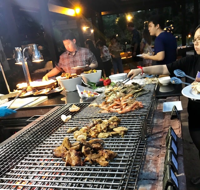 Seafood grill at Anantara Hua Hin buffet