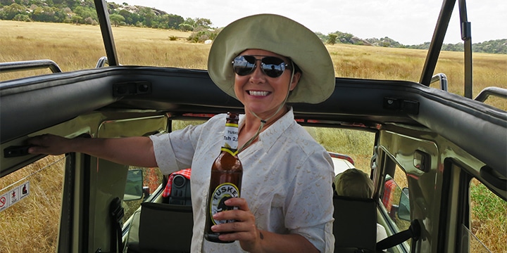Make sure to bring cash for unexpected pit stops like our beer run at Serengeti National Park Visitors Center
