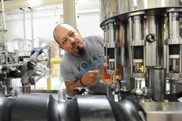 William Rodriguez is Koval's official taste-tester. He's been with the company since its inception in 2008.