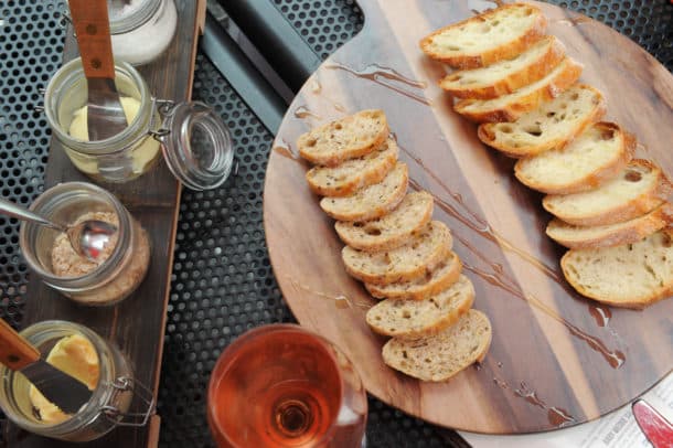 Bread board at City Winery at Riverwalk