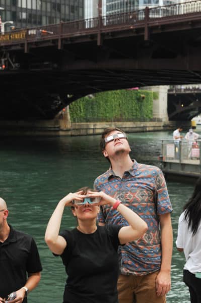 Viewing the solar eclipse in Chicago