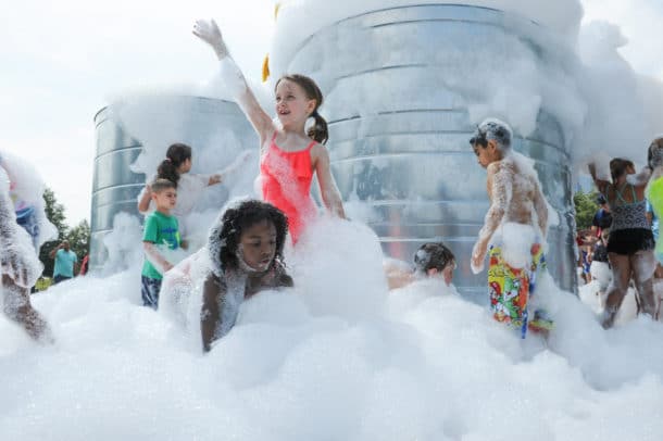 Bubble-making thing at Navy Pier