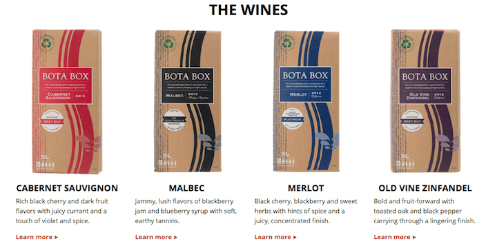 Bota Box boxed wine